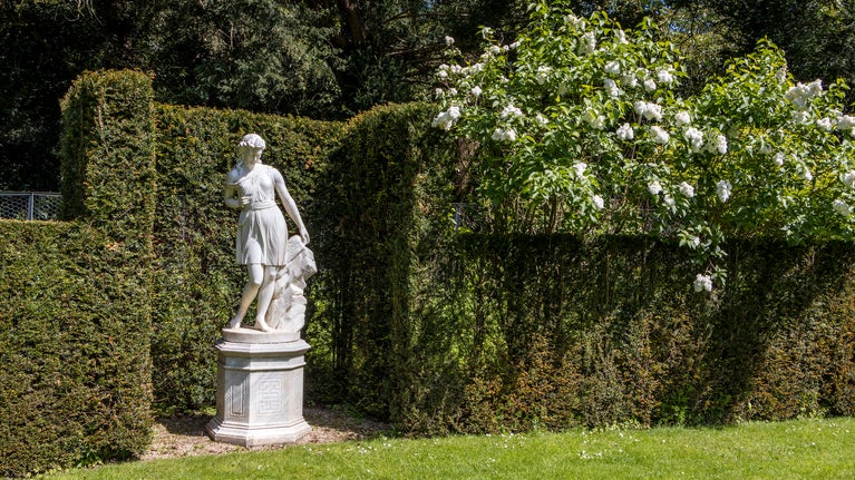 The Wounded Amazon in the Long Garden at Cliveden, Buckinghamshire